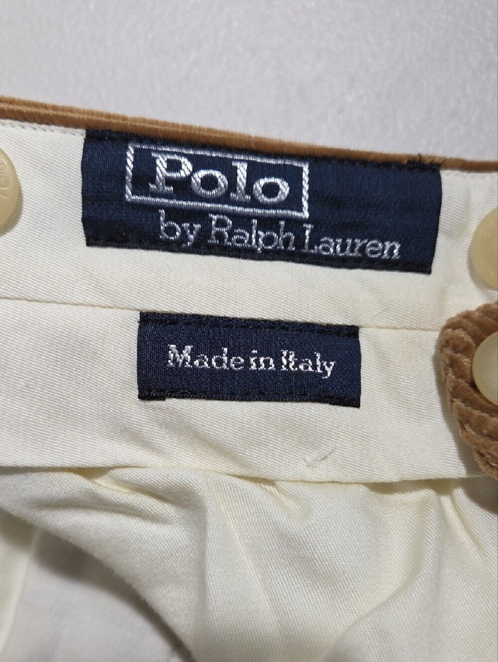 Rare Polo by Ralph Lauren Men's Corduroy Pants in Camel Brown - Picture 2 of 7